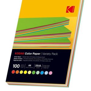KODAK color PAPER/VARIETY PACK - 80g/m²,  A4 (21x29,7cm)10COLOR