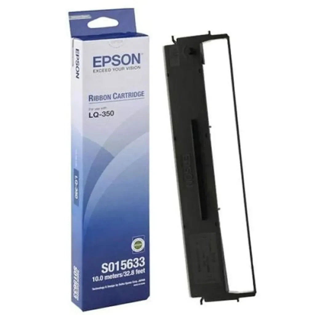 Epson C13S015633 Ink Ribbon Cartridge for LQ-350/300 / + / + II 2.5 Million Characters Nylon Black